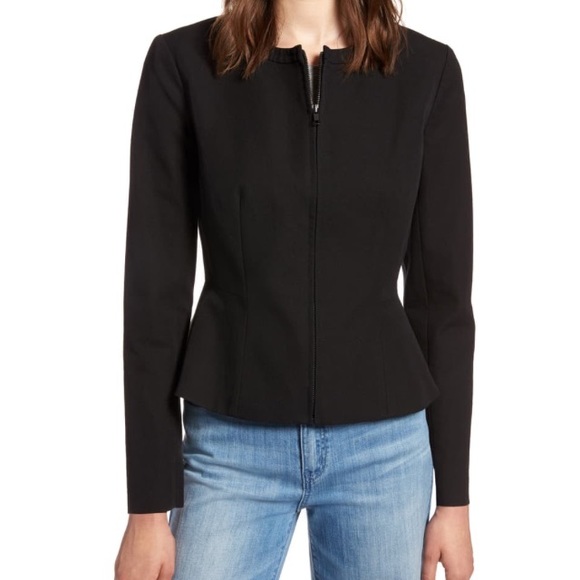 Nordstrom Zip Front Peplum Jacket - Picture 3 of 4